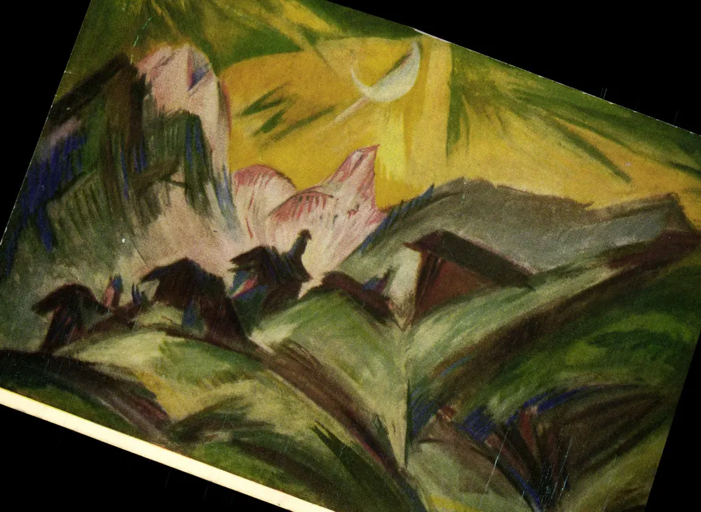 Paesaggio con Luna — Staffelalp, 1960 — Verlag Aurel Bongers Recklinghausen - Recto