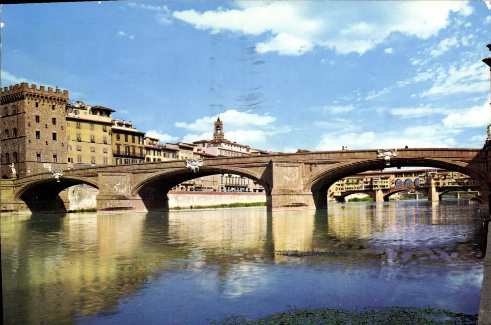 Ponte Santa Trinita — Florenz — Verlag DA FOTOCOLOR KODAK EKTACHROME - Vorderseite