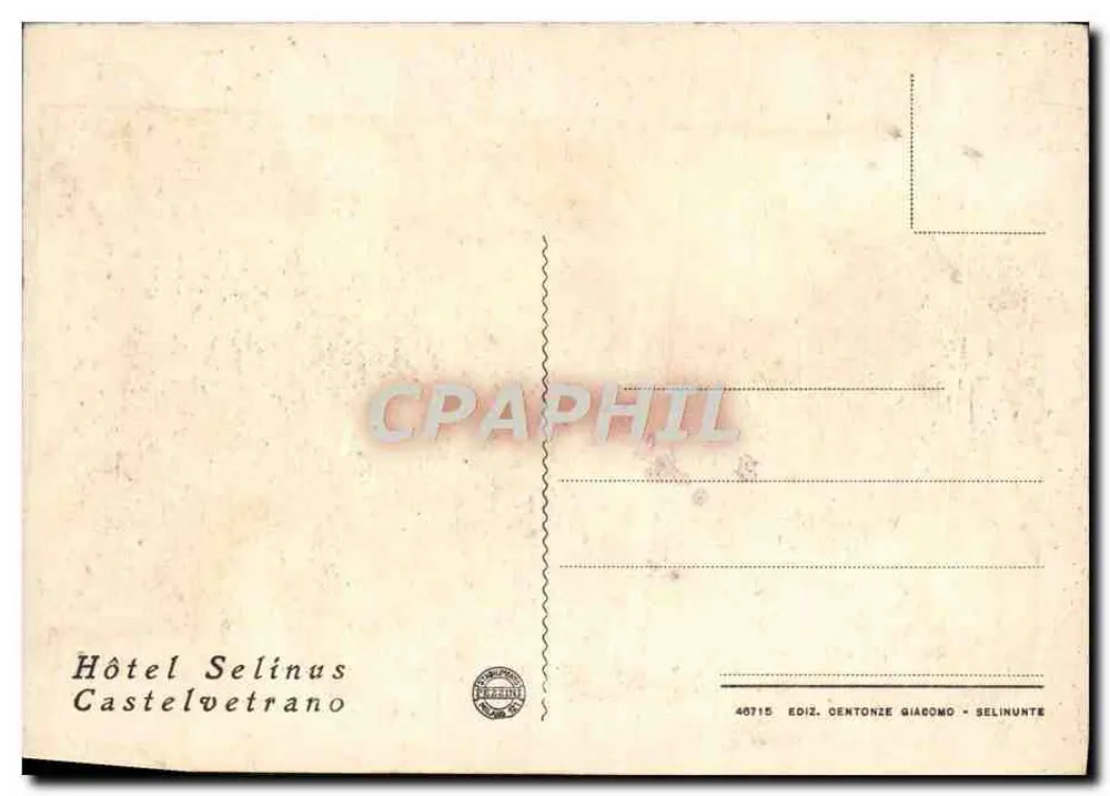 Templo de Heracles em Selinunte — Castelvetrano — Editor Dentonze Giacomo - Verso