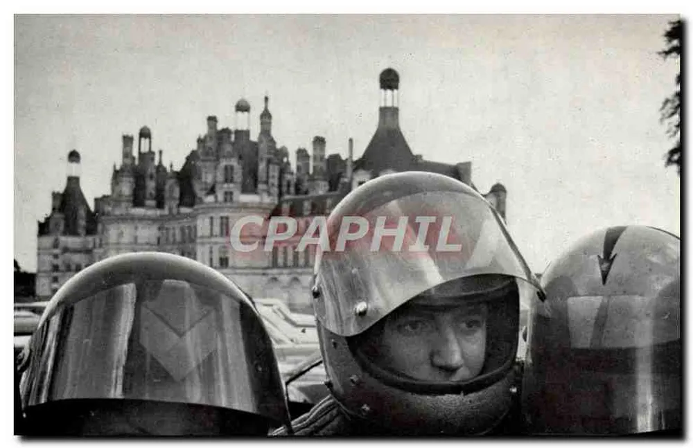 Pilotos de carrera — Castillo de Chambord — Robert Doisneau, 1978 - Anverso