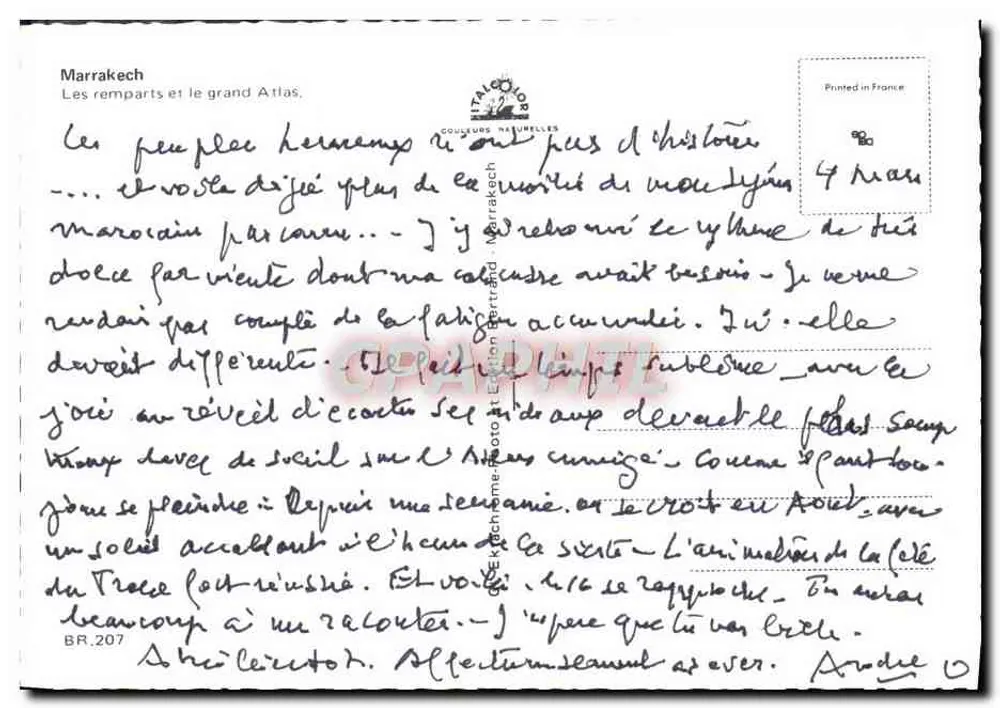 Marrakesch — Die Mauern und der große Atlas — Édition Couleurs Naturelles - Rückseite