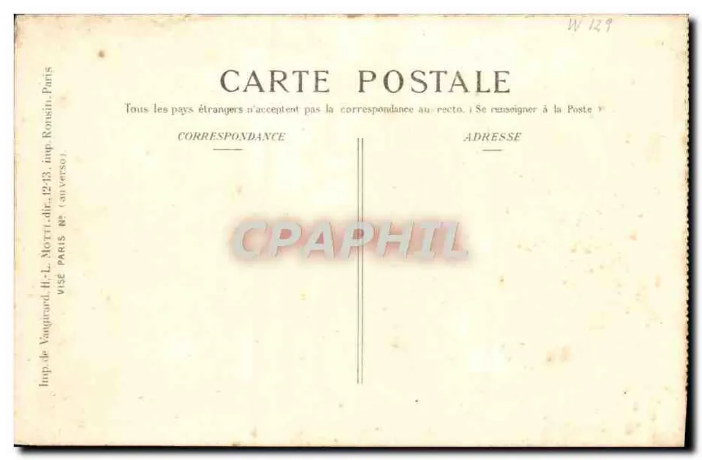 Auf dem Front. Villa Fend Bise — Krieg 1914-15 — Ed. Pays de France, n° 131 - Rückseite