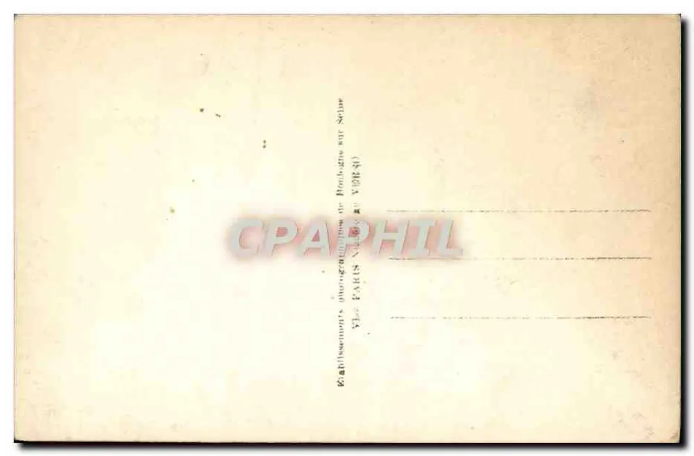 Marschall Foch — Unser Sieger — H. Manuel Phot, Paris, Nr. 1365 - Rückseite