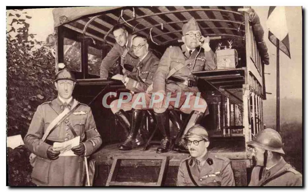 Militärische Manöver — Kommandostelle für Manöver — Georges Lang, Paris - Vorderseite