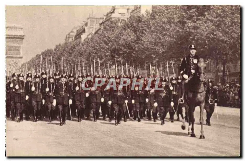 Mobile Republikanische Garde — Parade in Paris — Georges Lang, Paris - Vorderseite