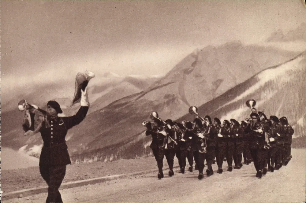 Fanfare der Alpinen Jäger — Fanfare der Alpinen Jäger — Georges Lang, IMP. PARIS - Vorderseite