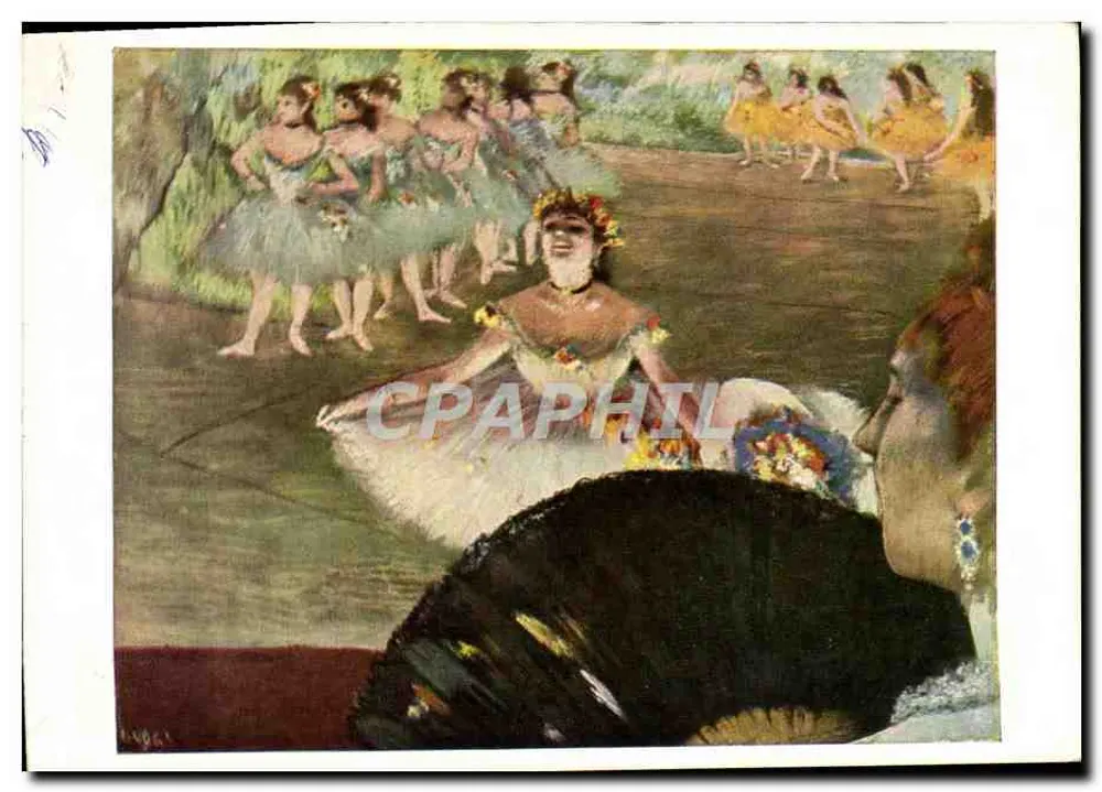 A Bailarina com o Buquê — Edgar Degas (1834-1917) — Pallas Postcard 1105 - Frente