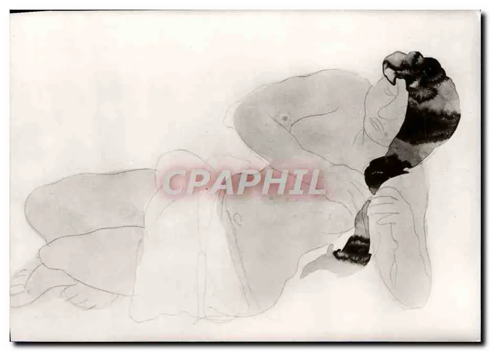 Auguste Rodin — Menina deitada — reprodução — Anne Hubert, Hamburgo - Frente