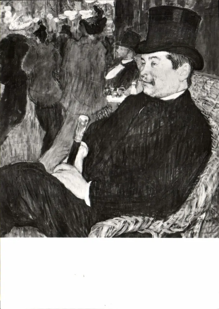 Porträt eines Mannes in Zylinder — Werk von Toulouse-Lautrec — Edition Ny Carlsberg Glyptotek, Kopenhagen - Vorderseite