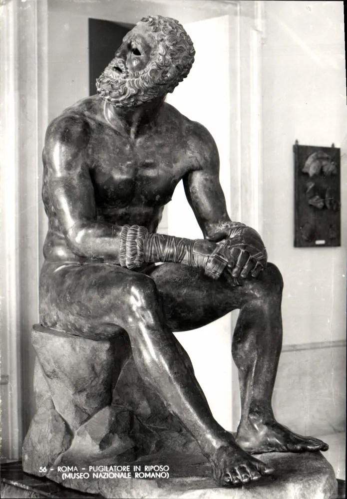 Boxer im Ruhestand — Nationalmuseum Rom — G. Richter, Rom, Nr. 56 - Vorderseite