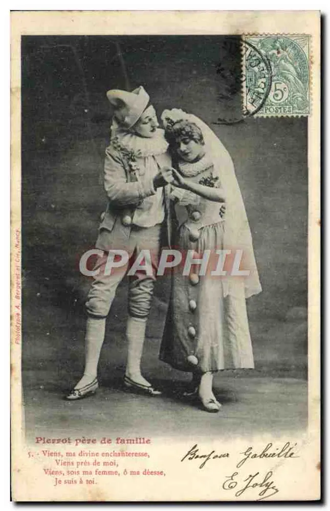 Plessot Vater der Familie — Theater Szene — Phototypie A. Bepoquet & Cie, Nancy - Vorderseite