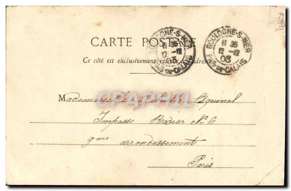 Pierrot, Vater der Familie — Phototype A. Bergeret et Cie, Nancy — n°10 - Rückseite