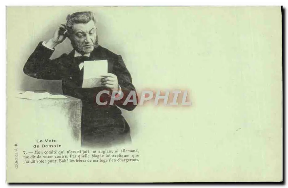 Der Stimmenakt von Morgen — Serie 7 — Sammlung J. D. - Vorderseite