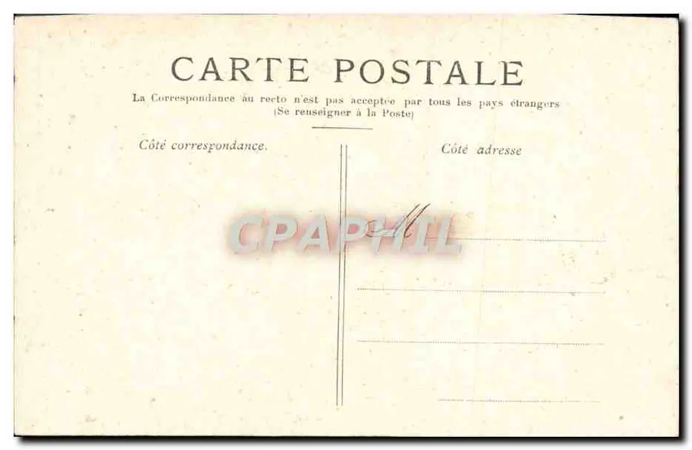 Paris — Säule Vendôme und Rue de la Paix — unbekannter Verlag - Rückseite