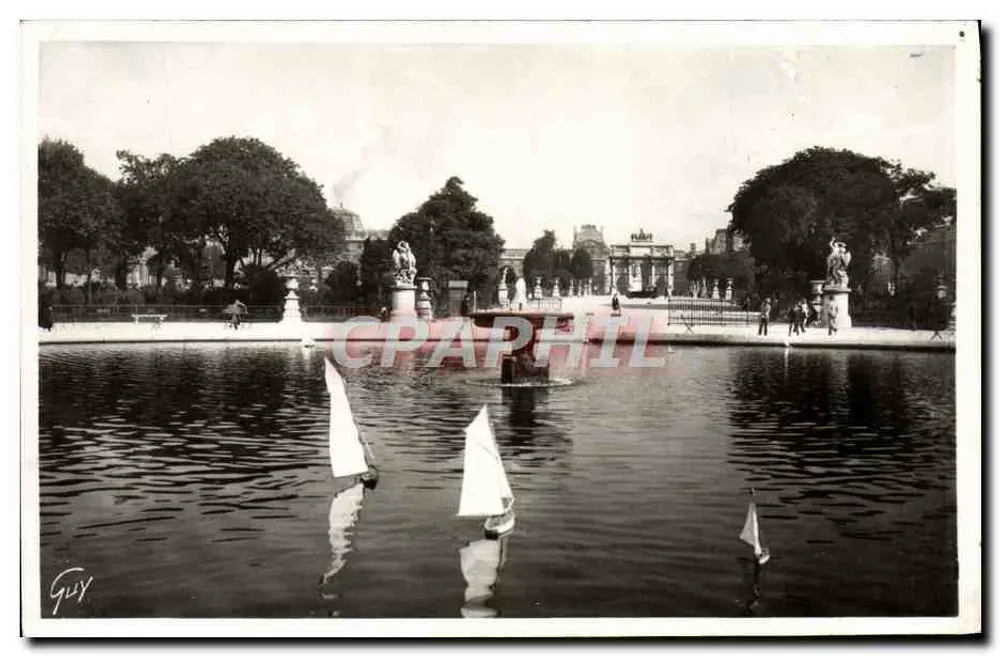 Bassin des Tuileries — Paris — Verlag A. Leconte - Vorderseite