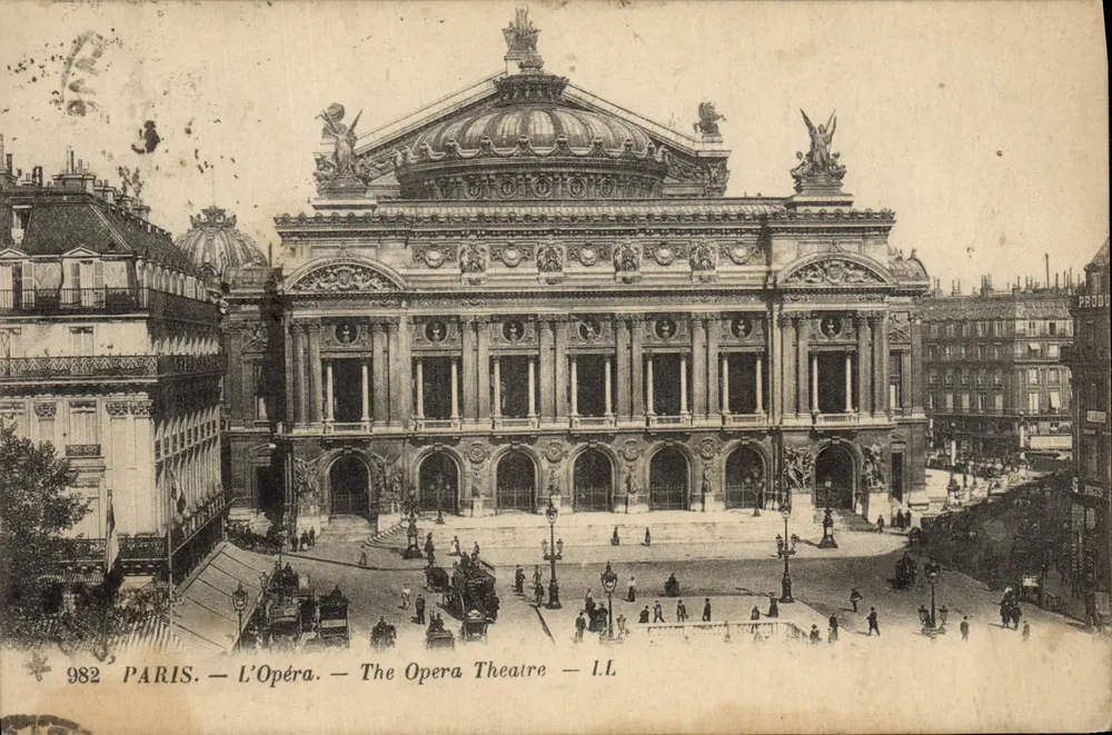PARIS — A Ópera — Teatro da Ópera — I.L. — n° 982 - Frente