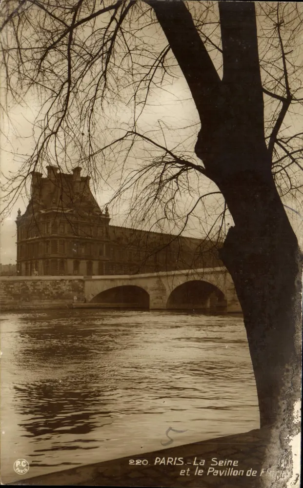 Paris - A Sena e o Pavilhão da Flor — PC Paris n°5 - Frente