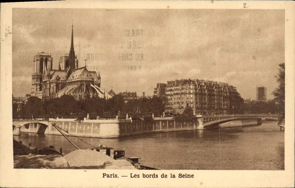 Paris — As margens do rio Sena — Editora: Édite Les Chefs-d'Œuvre - Frente