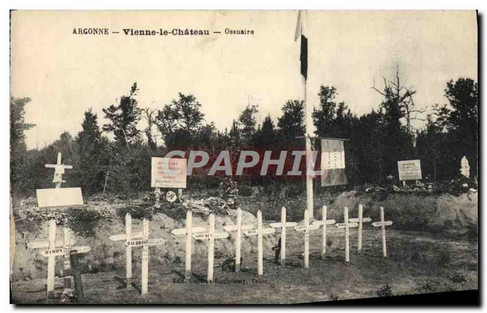 Argonne — Vienne-le-Château — Ossuar — Éd. C. Barboux-Burthelemy, Tabor - Vorderseite