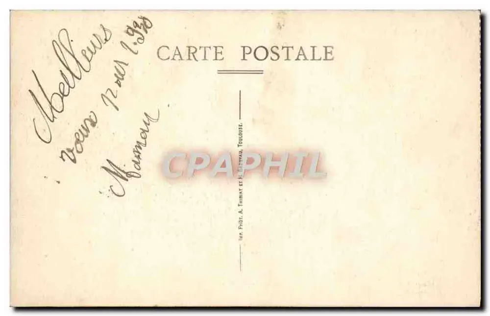 Argonne — Vienne-le-Château — Ossuar — Éd. C. Barboux-Burthelemy, Tabor - Rückseite