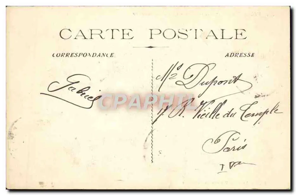Villefranche-sur-Mer - Eine dunkle Straße — Edition Arnauld, Nr. 51 - Rückseite