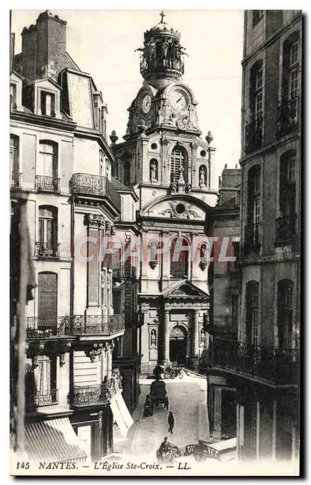 NANTES — A Igreja de Santa Cruz — LL. — n° 145 - Frente
