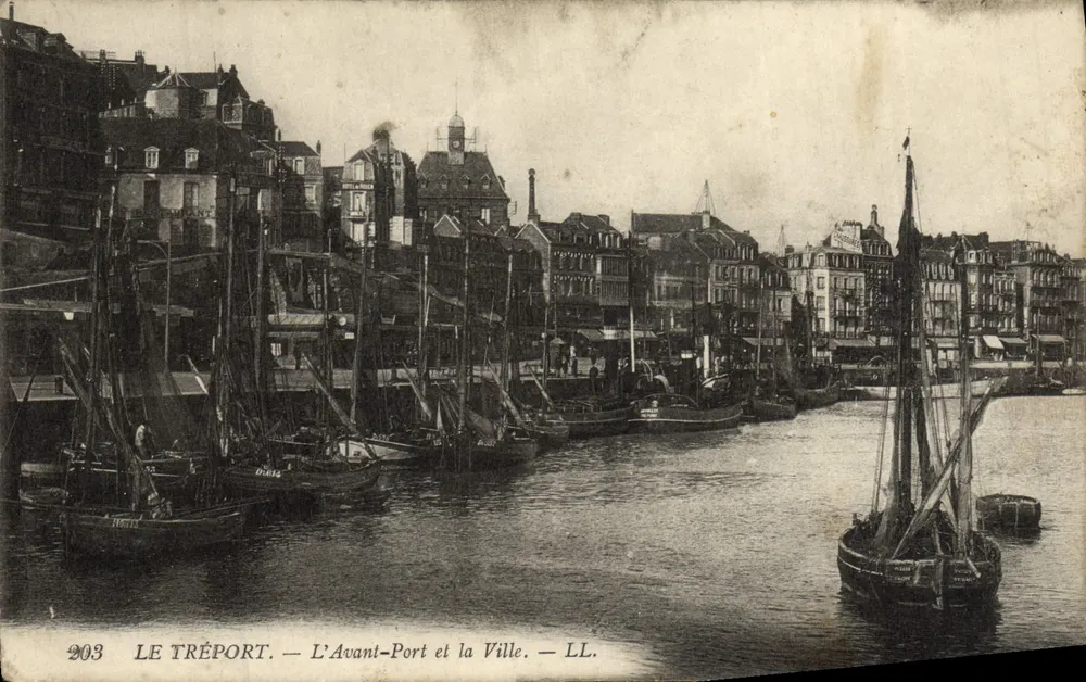 Le Tréport — Der Hafen und die Stadt — LL. — n°203 - Vorderseite