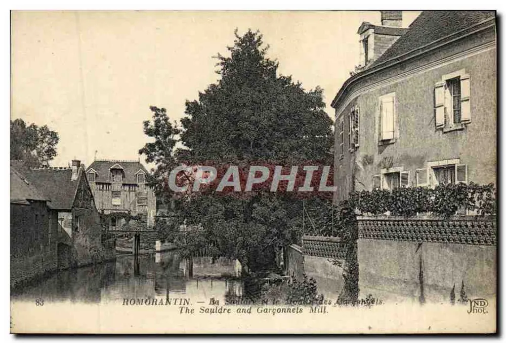 Romorantin — La Sauldre und das Moulin des Garçonnelles — JND Phot. - Vorderseite