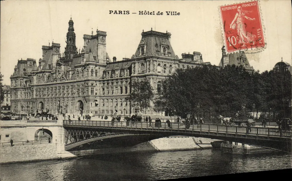 Paris — Hotel de Ville — Editor: Paris — Número de série: 10 - Frente