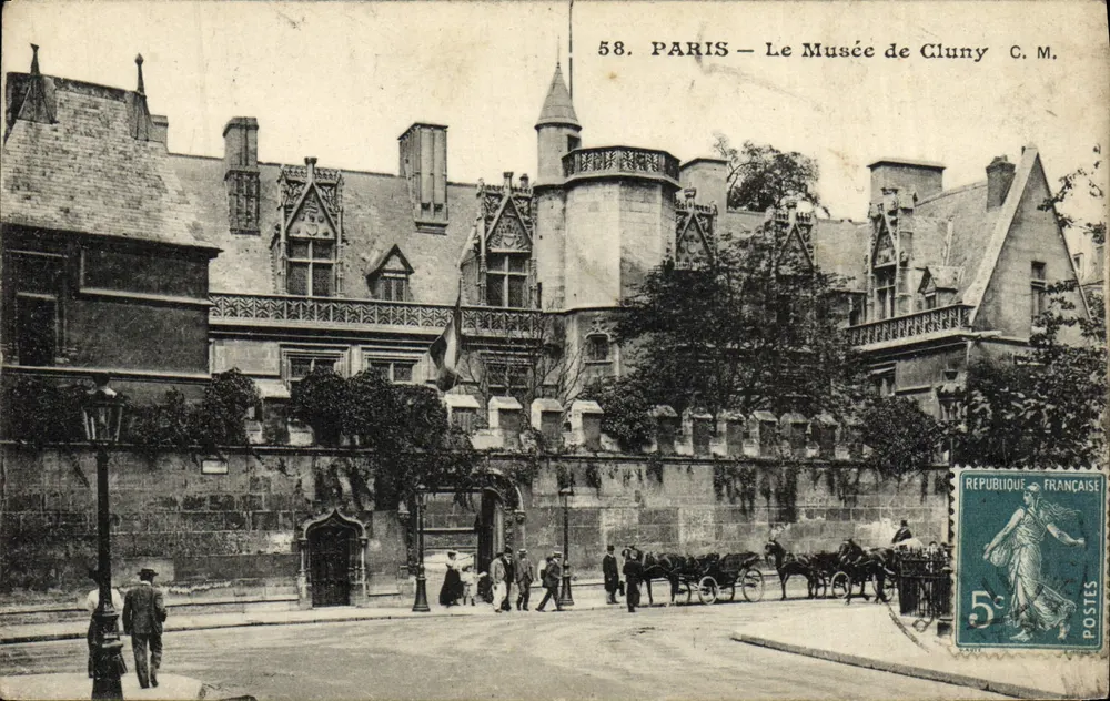 Paris — O Museu de Cluny — C.M. n°58 - Frente