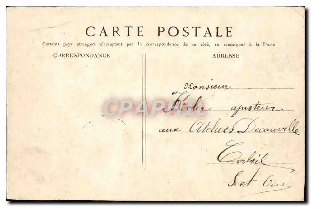 Liancourt — Castelo Latour — Lembrança - Verso