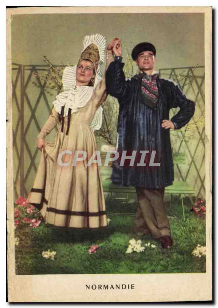 Normandie — costumes de Saint-Valéry-en-Caux — Éditions de la Loterie Nationale - Vorderseite