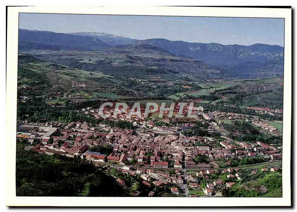 Esperaza - Aude — Luftbild, Seite des Madres-Massivs — Verlag Vogelis-Arques - Vorderseite