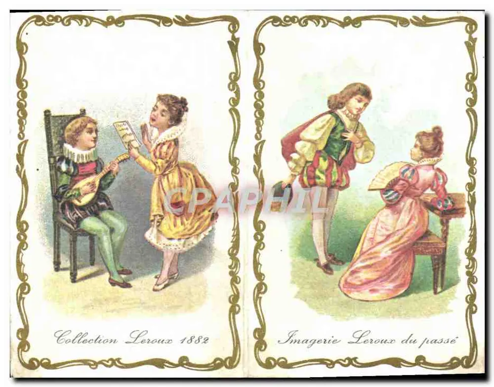 Jogos de cortiço — Coleção Leroux 1882 — Imagerie Leroux du passé - Frente