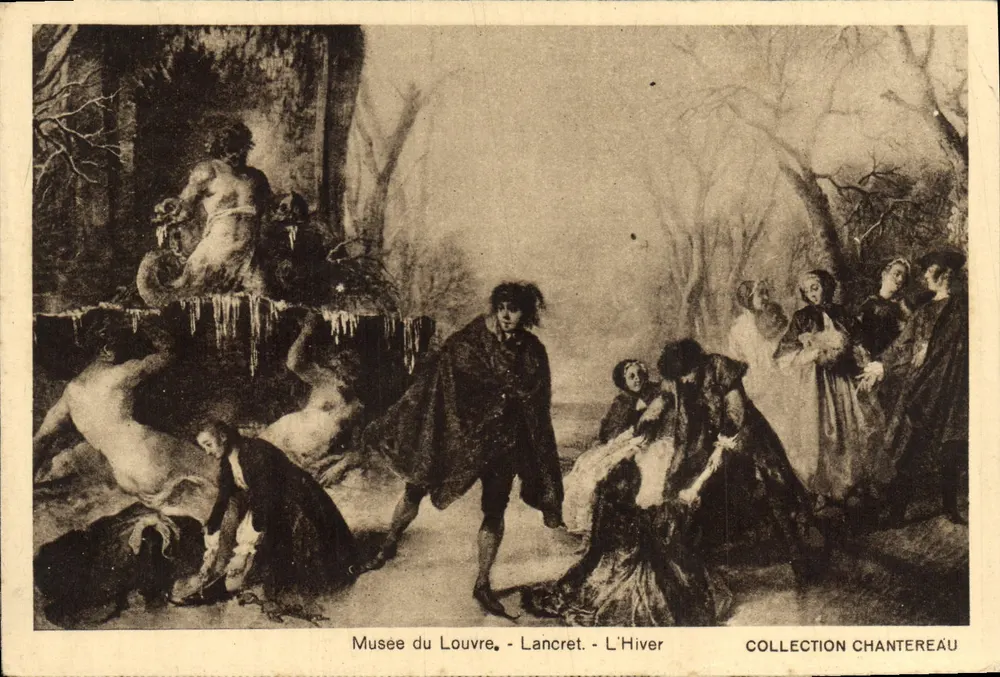 Musée du Louvre - Lancret - Winter — Sammlung Chantereau - Vorderseite