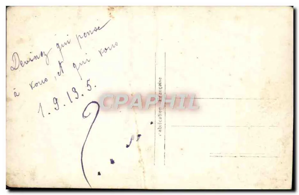 Deux enfants près d'un bateau — scène de rivage — éditeur Ger Kovril, n° 475 - Verso