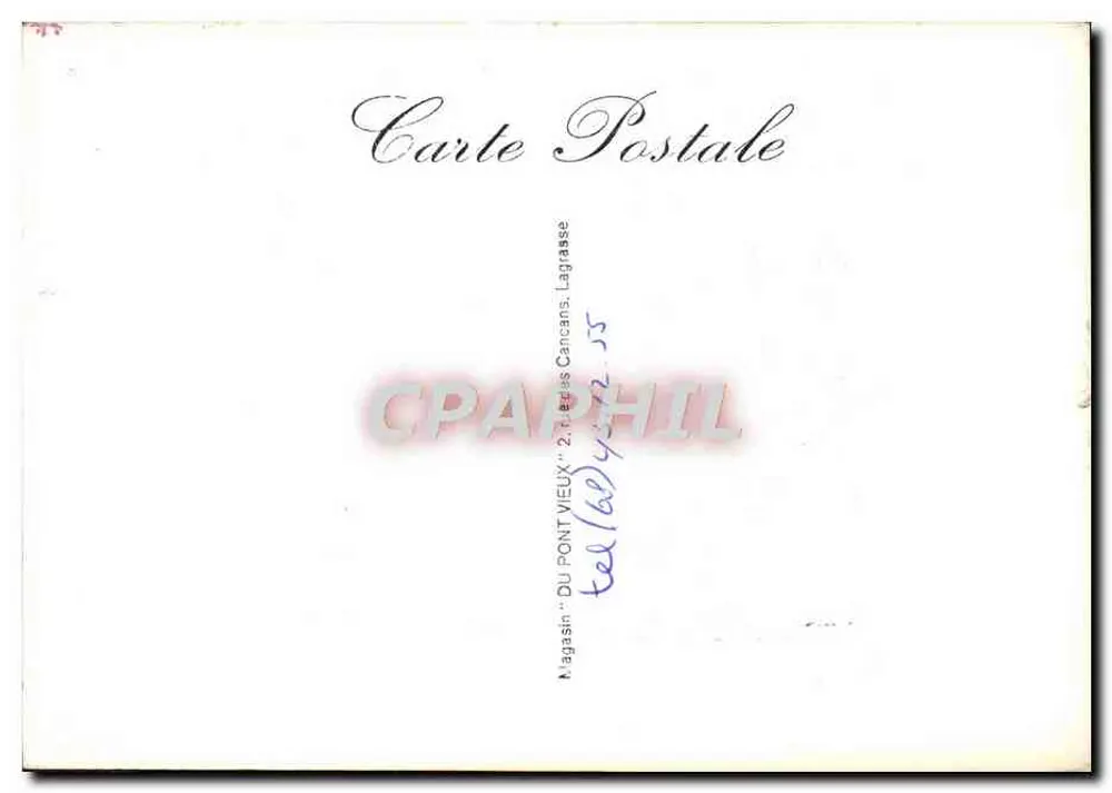 Lagrasse / z mostu starzego — Sklep 'Du Pont Vieux' — 2, ul. Cancans, Lagrasse - Rewers