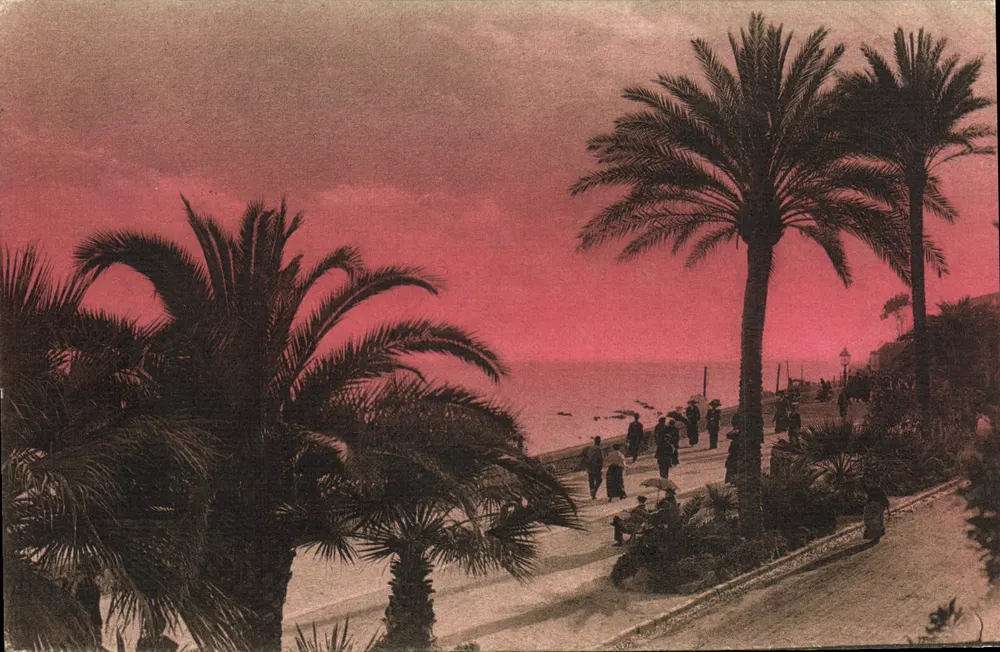 Riviera - Promenade ao longo da margem do mar — Ed. Brunner & Cie, Cours - Frente