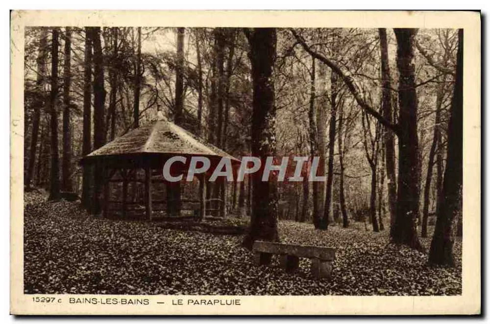 Bains-les-Bains — Parasol — Wydawca Braun & Cie, nr 15297c - Awers
