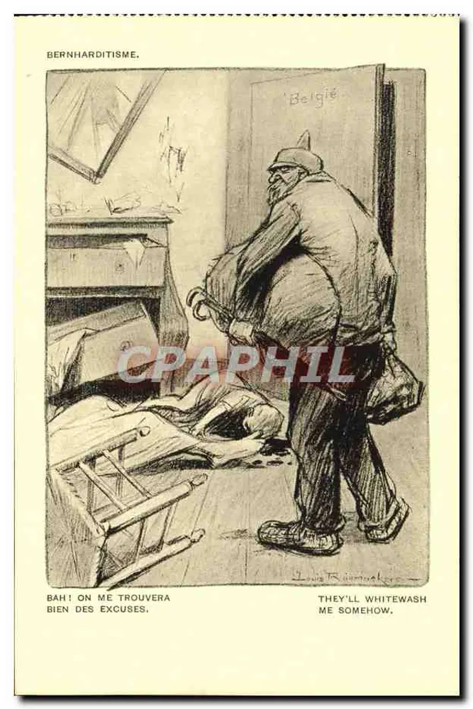 Bernhardismus — satirische Karikatur — Louis Raimbault - Vorderseite