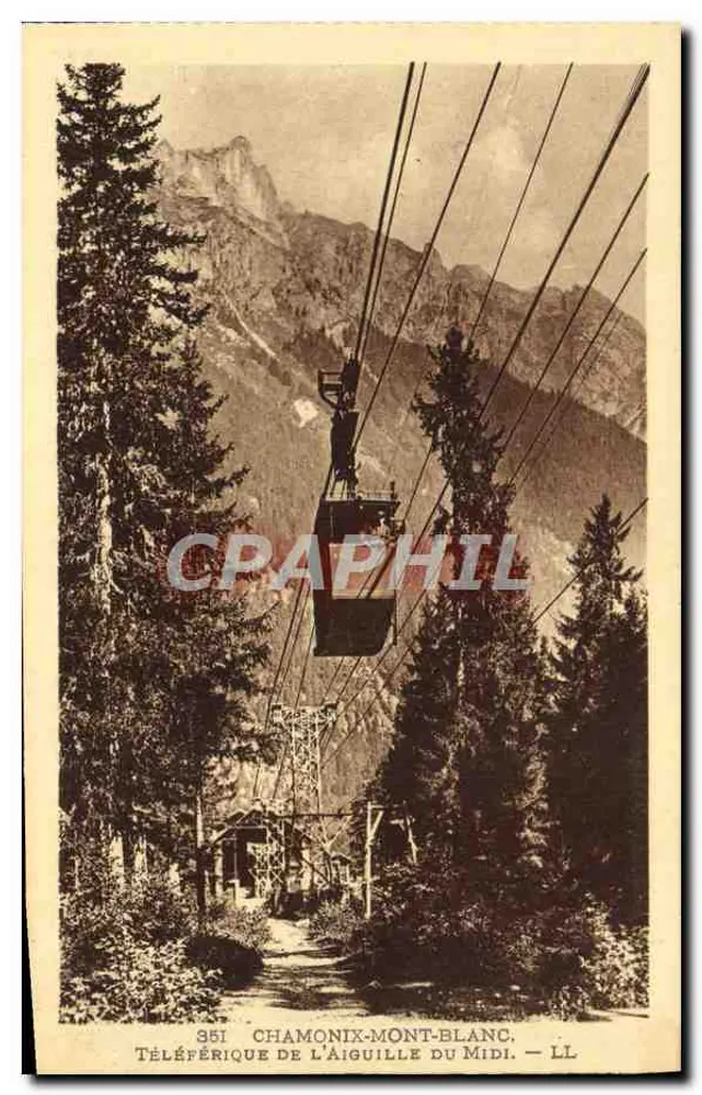 Seilbahn der Aiguille du Midi — Chamonix-Mont-Blanc — LL n°351 - Vorderseite