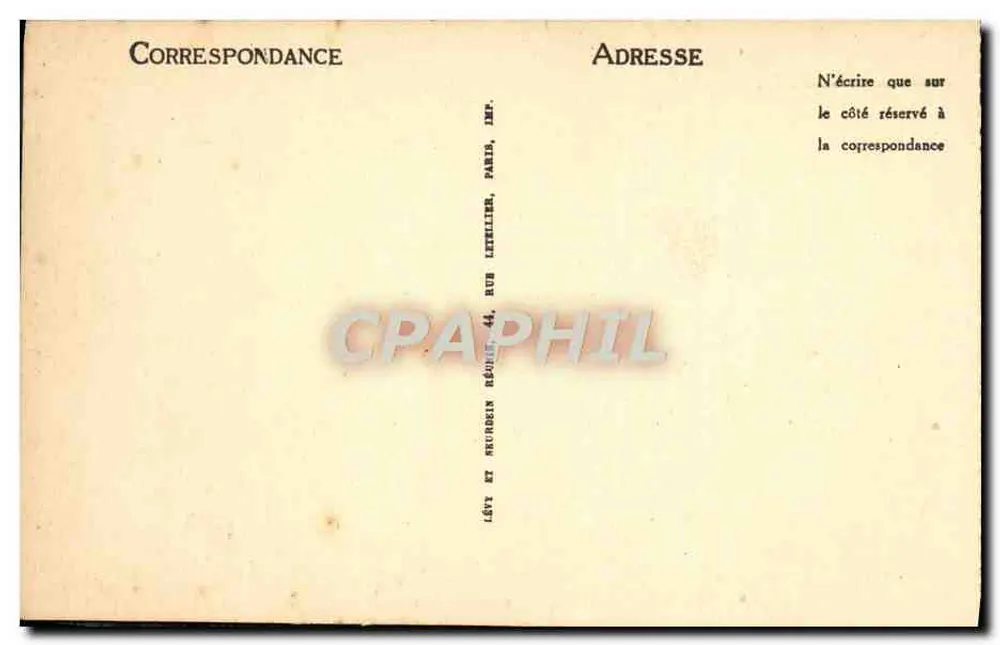Chamonix-Mont-Blanc — A Mar de Gelo — Imp. Lévy et Mercier, Paris - Verso