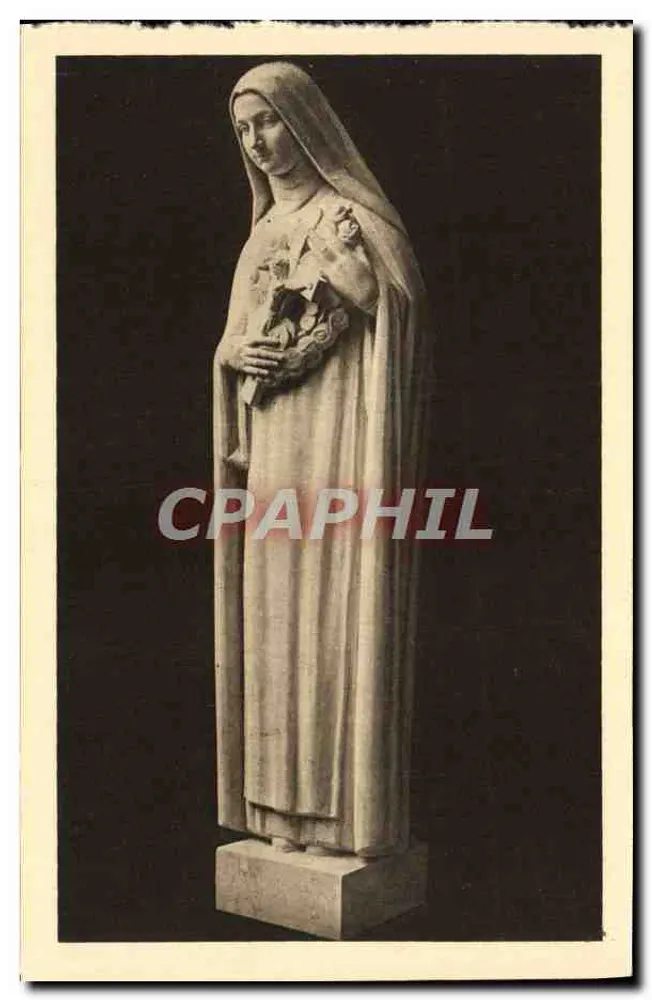 Statue der hl. Thérèse des Kindes Jesu — Ossuar von Douaumont — Verlag: Héliogravure Imprimerie de Reuves - Vorderseite
