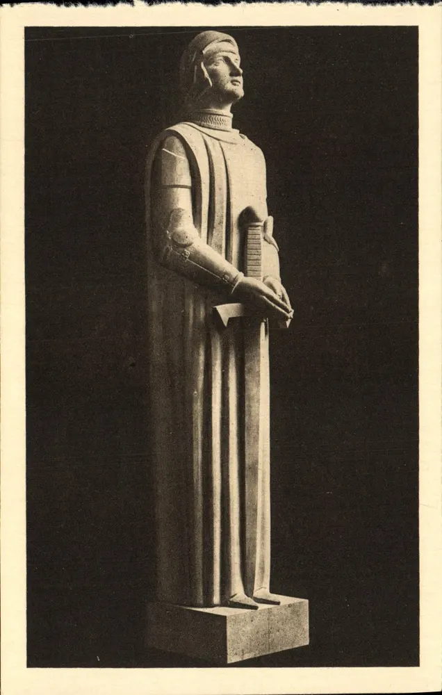 Statue der Heiligen Joan of Arc — Ossuaire de Douaumont — Héliogravure Imprimerie de Nancy - Vorderseite