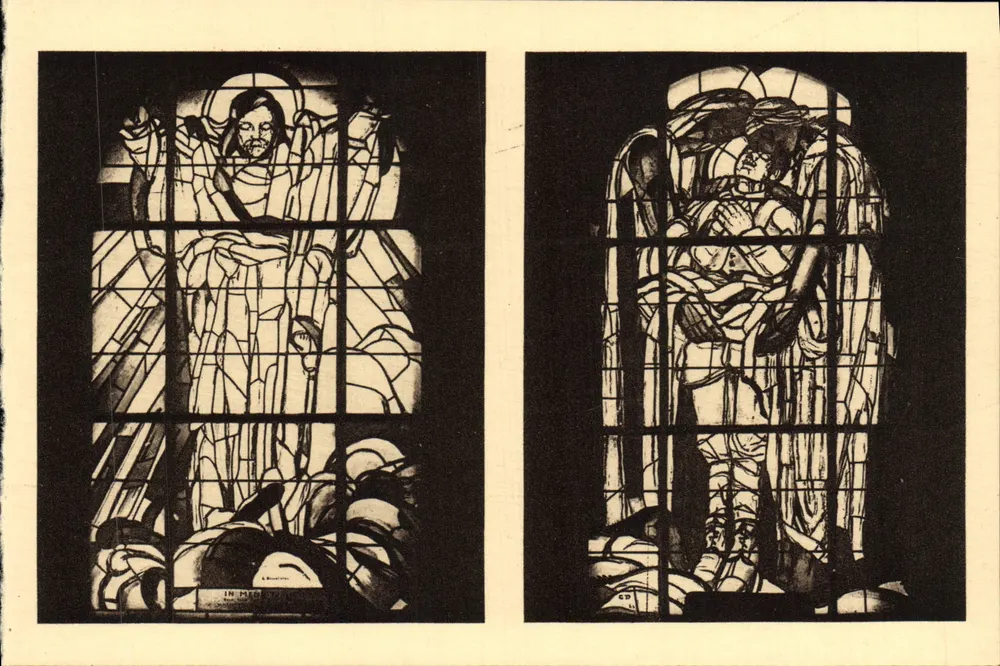 Glasfenster des Ossuaires und Leuchtturm von Douaumont — Léon Azéma, Max Edrei und Jacques Hardy, Architekten - Vorderseite