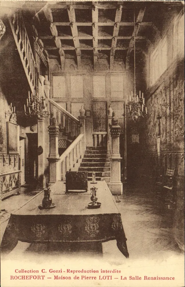Rochefort — Haus von Pierre Loti — Die Renaissance-Saal — Sammlung C. Gozzi - Vorderseite