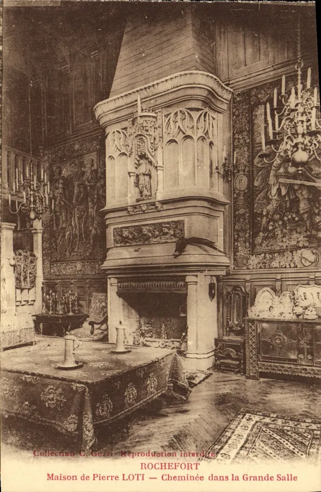 ROCHEFORT — Kamin in der Großen Halle — Haus von Pierre LOTI — Sammlung C. Gozzi - Vorderseite