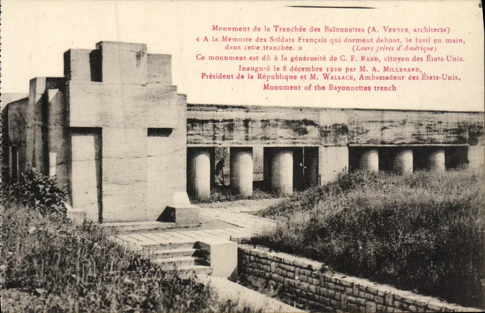 Denkmal der Baionettenschlucht — In Erinnerung an französische Soldaten — Éditeur Phot. Wardun - Vorderseite