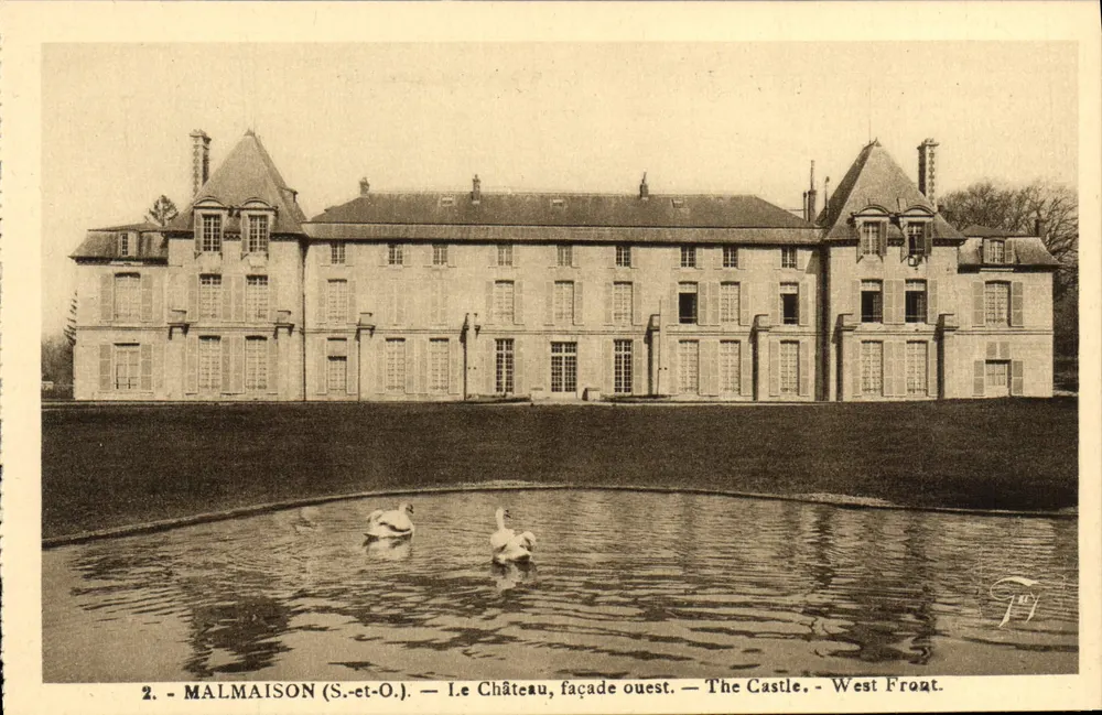 Malmaison (S.-et-O.) — O Castelo, fachada oeste — The Castle. West Front. - Frente