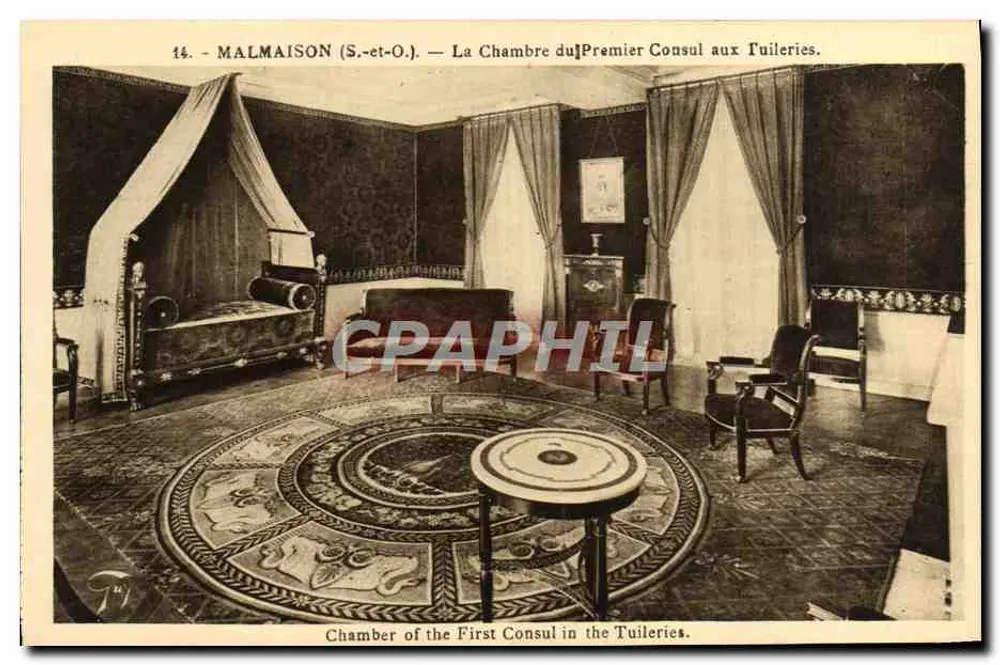 Malmaison (S.-et-O.) — Das Zimmer des Ersten Konsuls in den Tuileries — A. Lesonic, Paris - Vorderseite